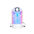 Metallic-look and white dry bag - 10 L